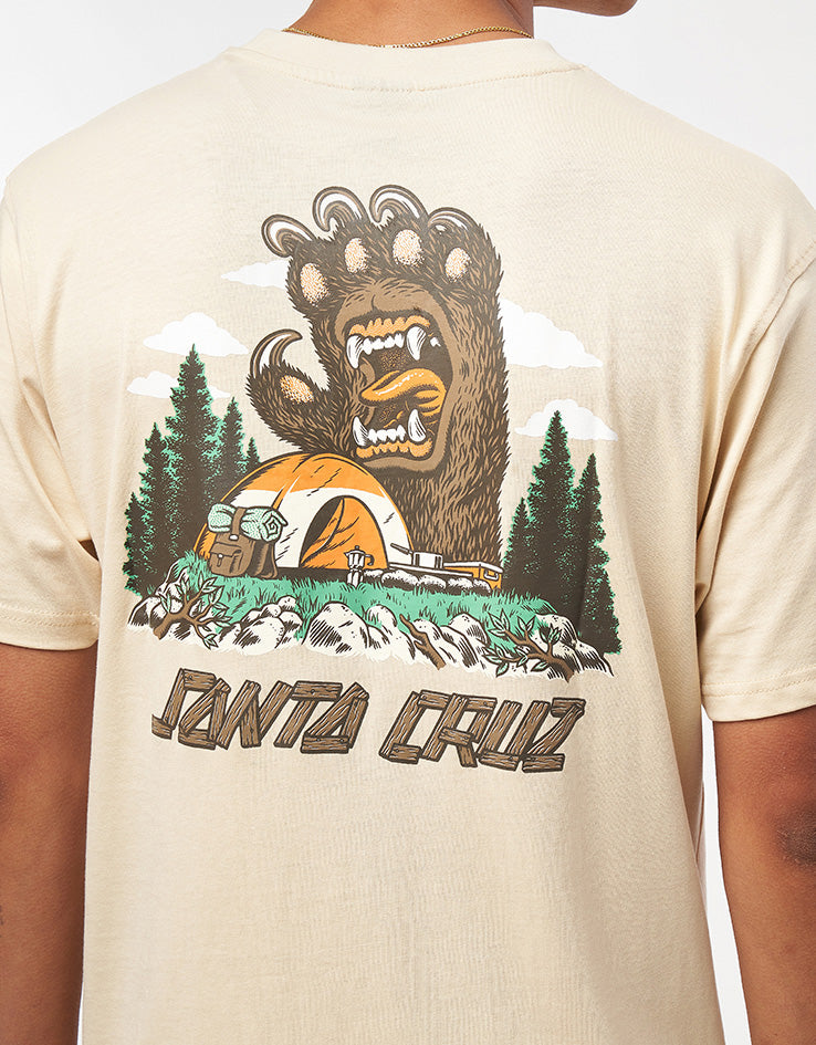 Santa Cruz Screaming Grizzly T-Shirt - Blond Wood