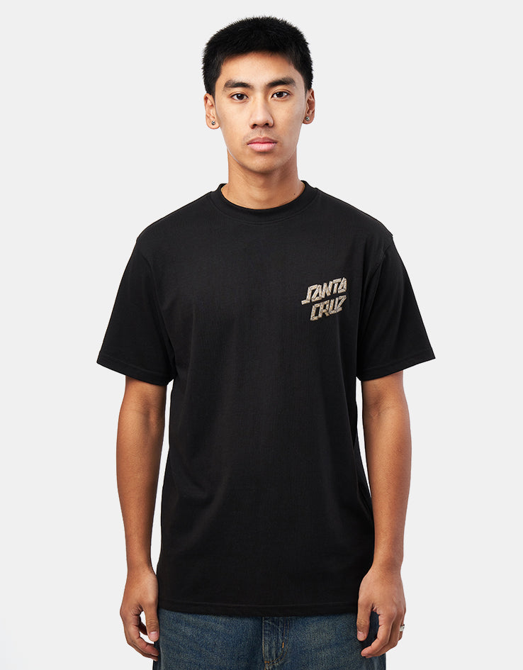 Santa Cruz Screaming Grizzly T-Shirt - Black