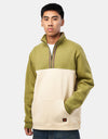 Santa Cruz Quarter Zip Camper Crew - Iguana/Blond Wood