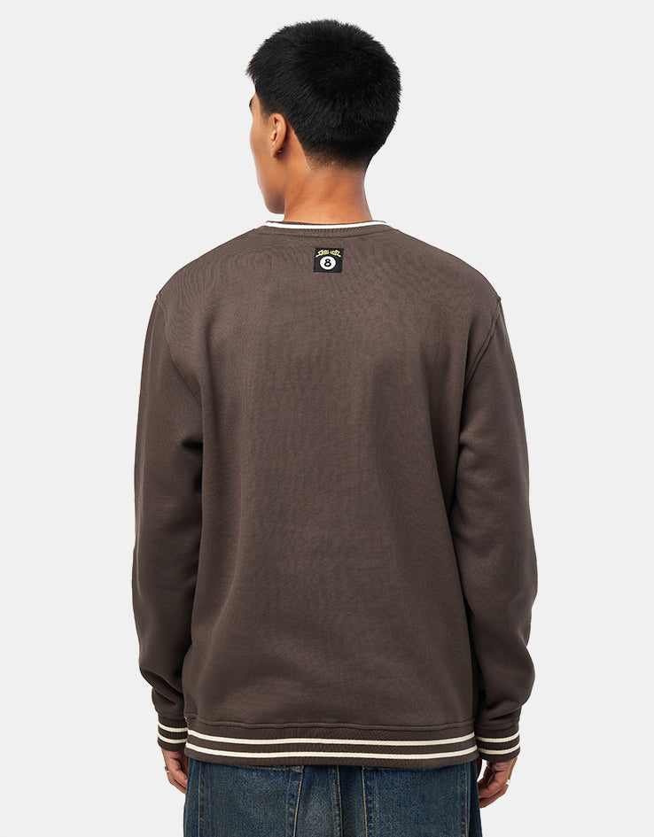 Santa Cruz Winkowski Surf Front Crew - Washed Black