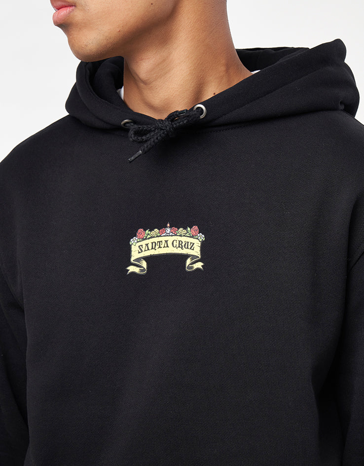 Santa Cruz Guzman Scroll Front Pullover Hoodie - Black