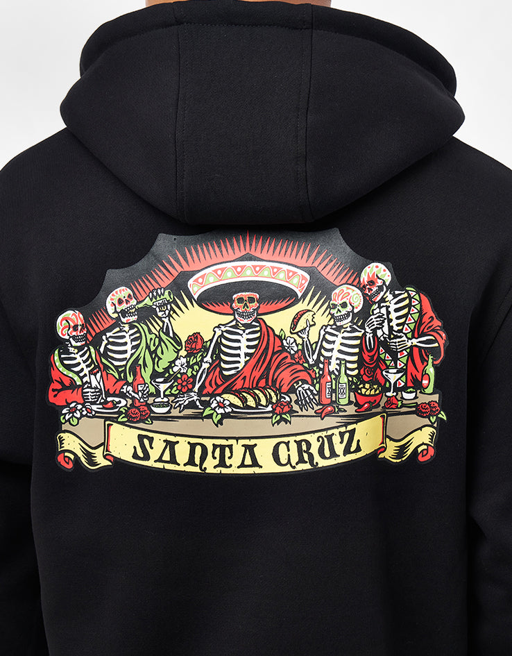 Santa Cruz Guzman Scroll Front Pullover Hoodie - Black