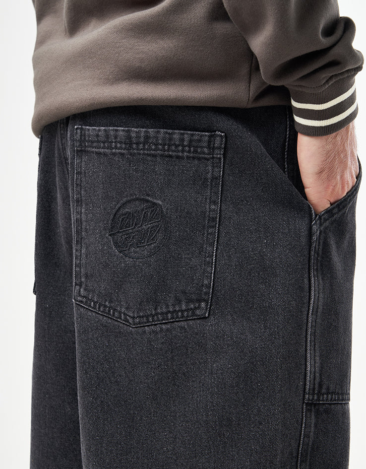 Santa Cruz Opus Dot Workwear Shorts - Black