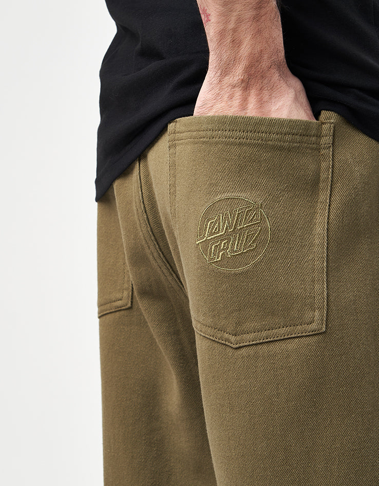 Santa Cruz Opus Dot Workwear Shorts - Uniform Green