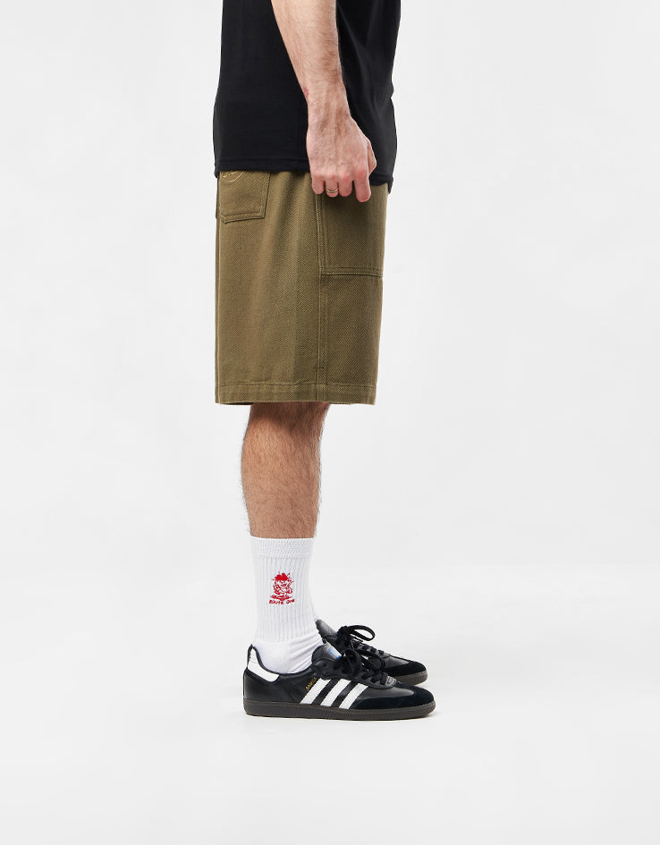 Santa Cruz Opus Dot Workwear Shorts - Uniform Green