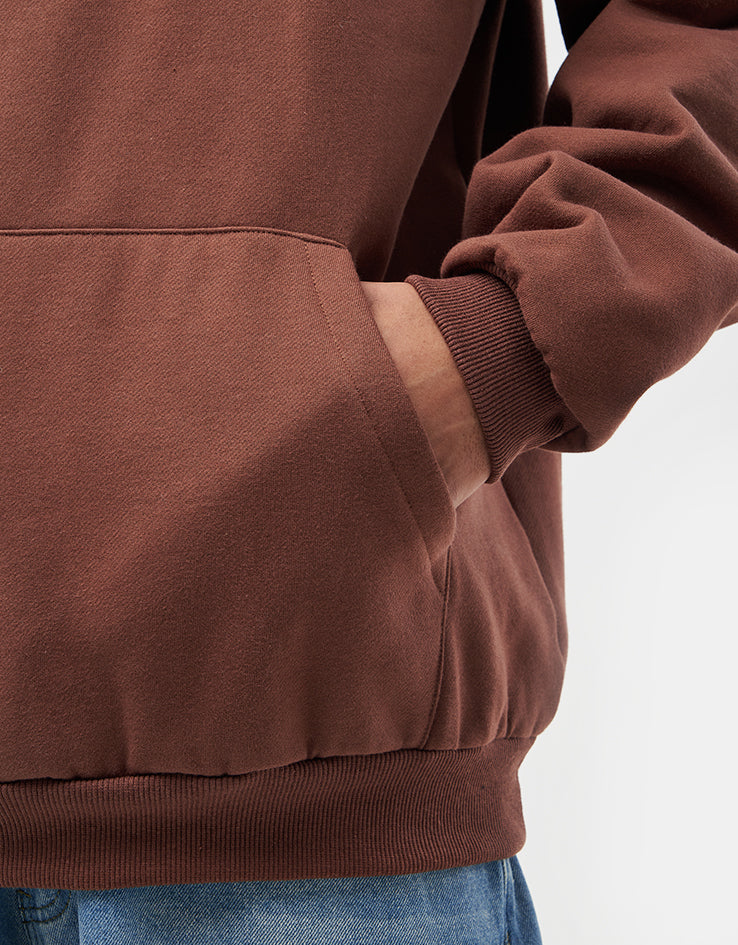 Butter Goods Warped Pullover Hoodie - Chocolate