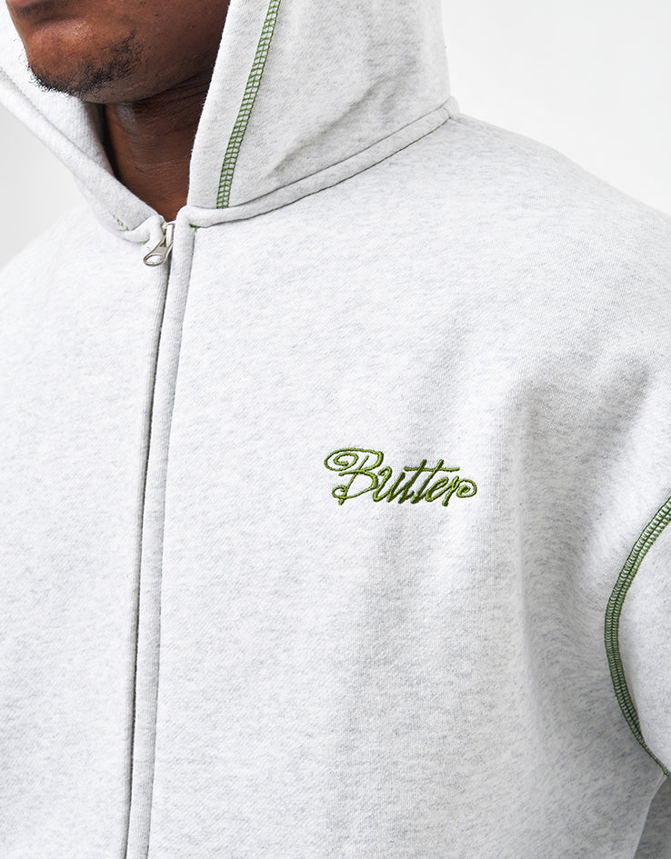 Butter Goods Jive Zip-Thru Hoodie - Ash