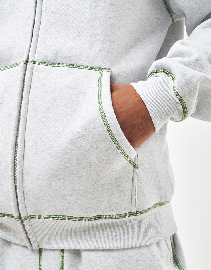 Butter Goods Jive Zip-Thru Hoodie - Ash