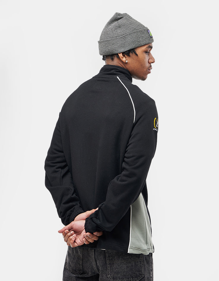 Butter Goods Crown Applique Zip-Thru Jacket - Black