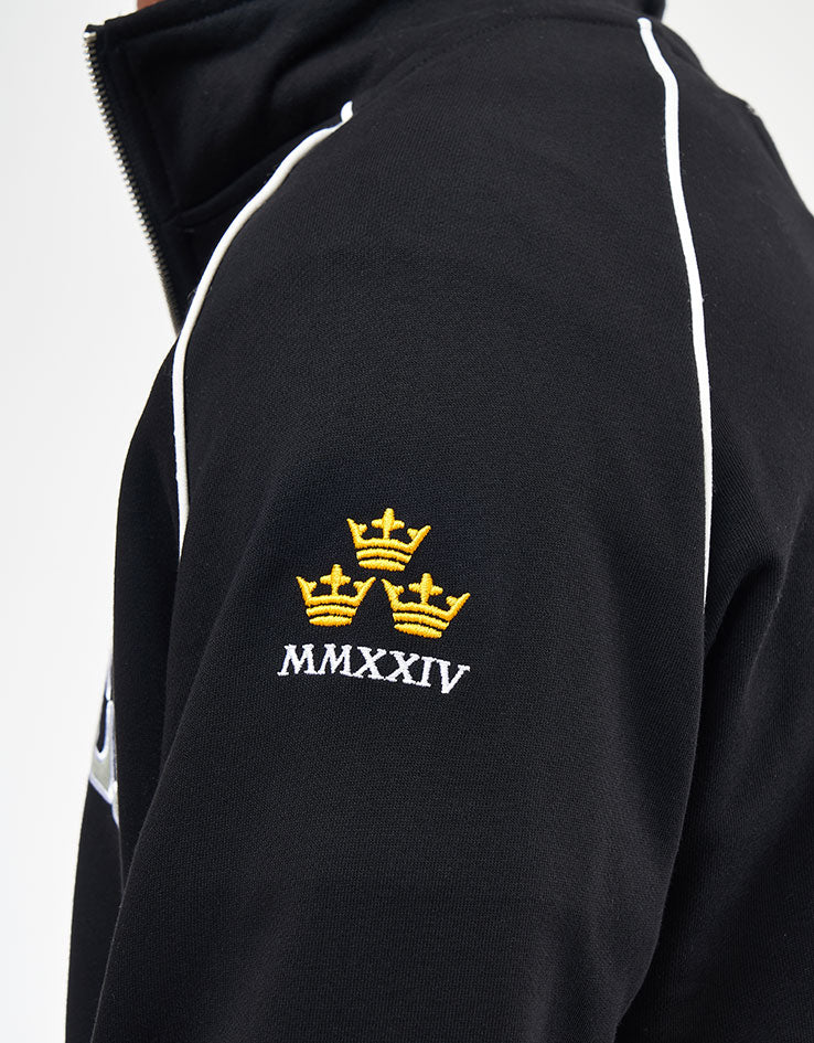 Butter Goods Crown Applique Zip-Thru Jacket - Black