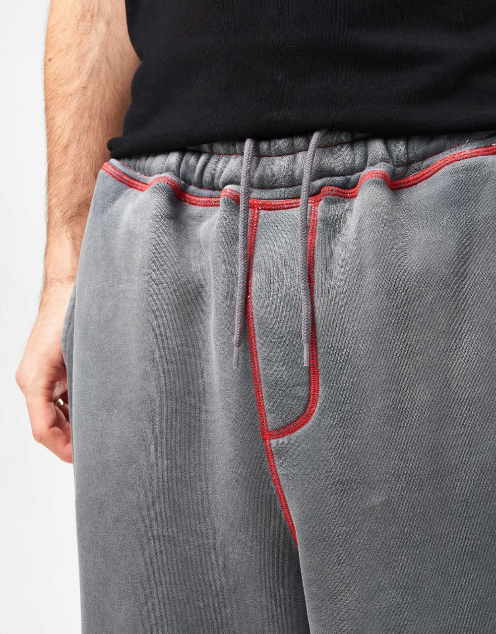 Butter Goods Baggy Fleece Pants - Washed Black