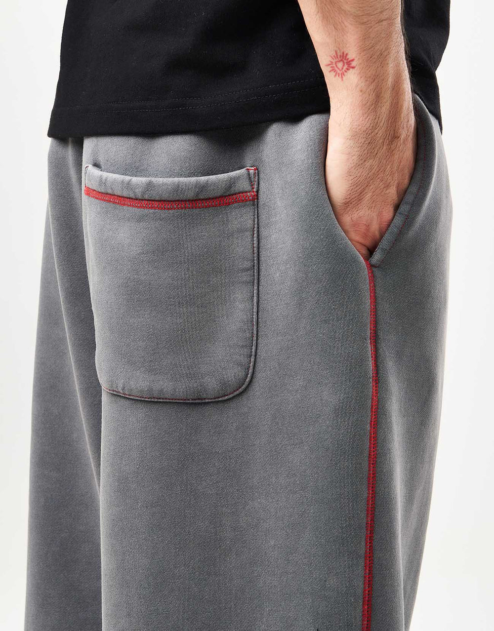 Butter Goods Baggy Fleece Pants - Washed Black