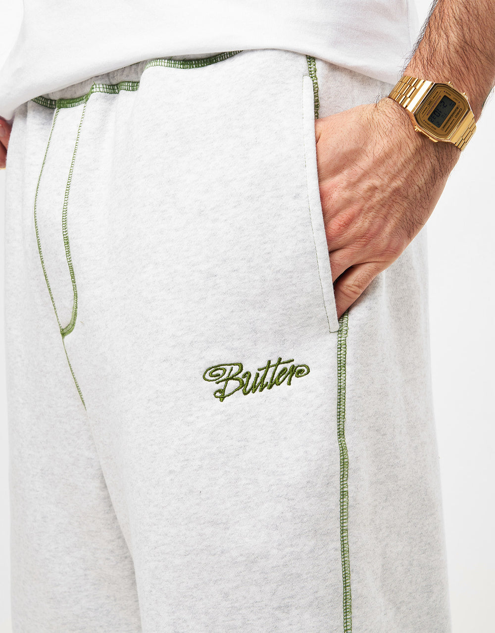 Butter Goods Baggy Fleece Pants - Ash