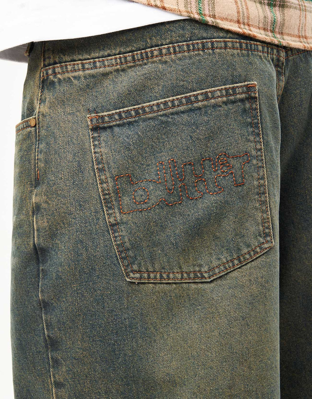 Butter Goods Warped Denim Shorts - Dirty Wash Indigo