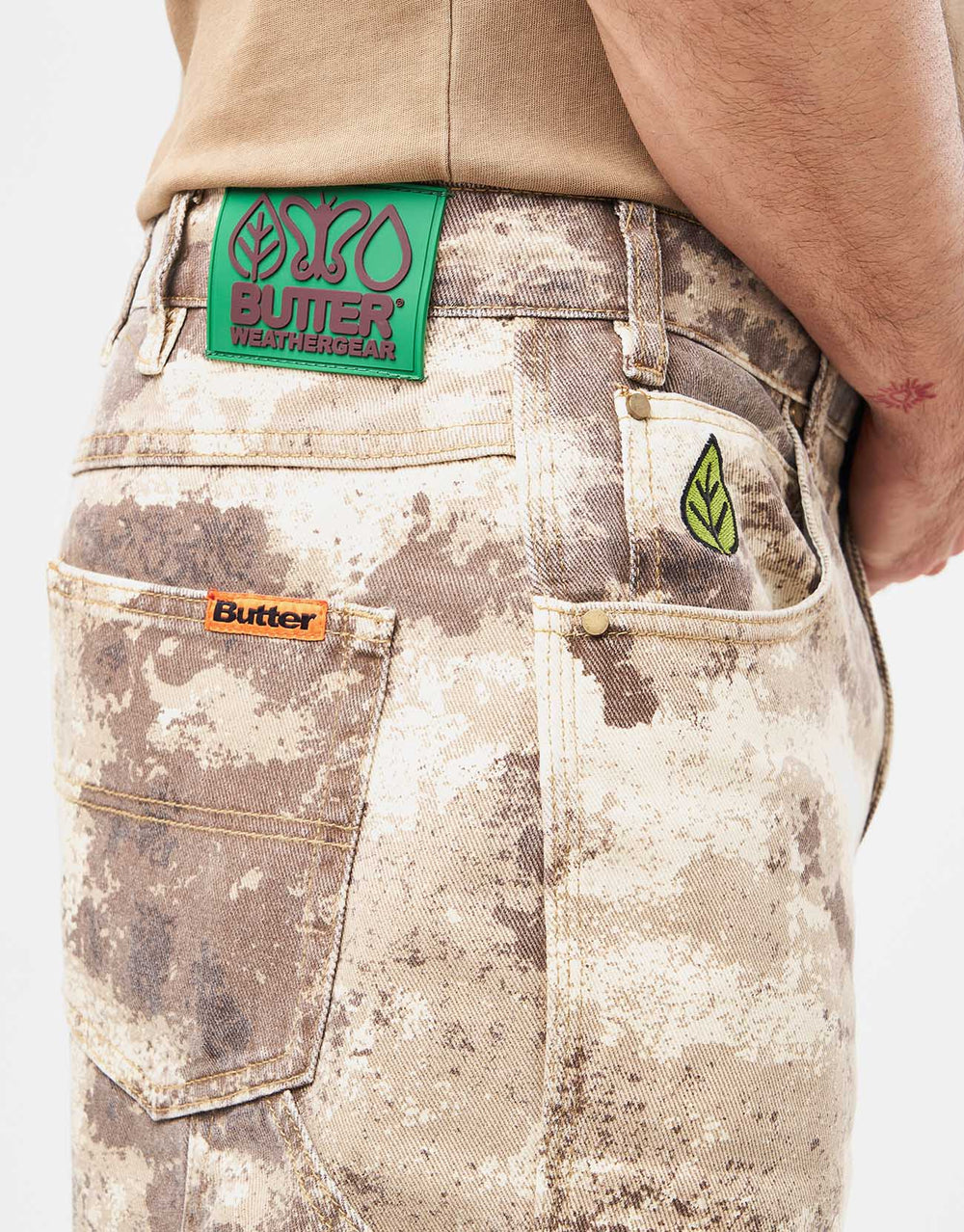 Butter Goods Weathergear Denim Shorts - Camo