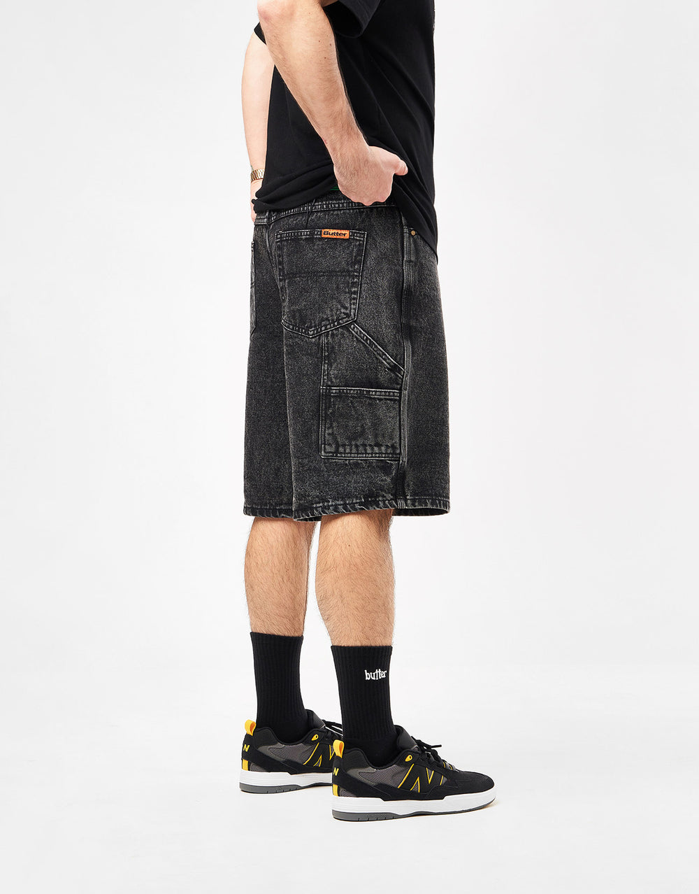 Butter Goods Weathergear Denim Shorts - Faded Black