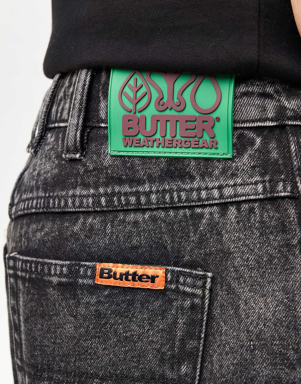Butter Goods Weathergear Denim Shorts - Faded Black