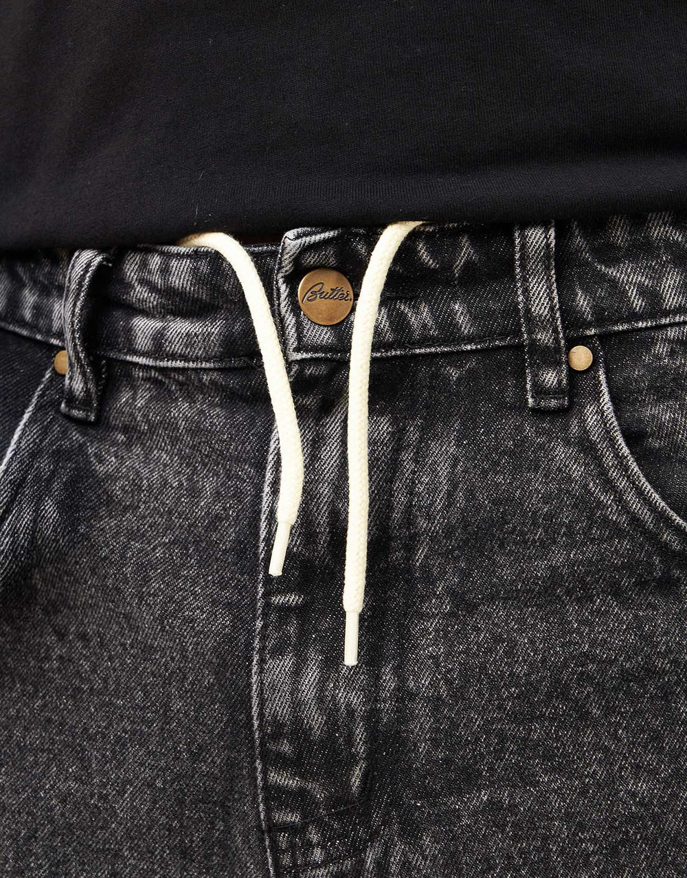 Butter Goods Weathergear Denim Shorts - Faded Black