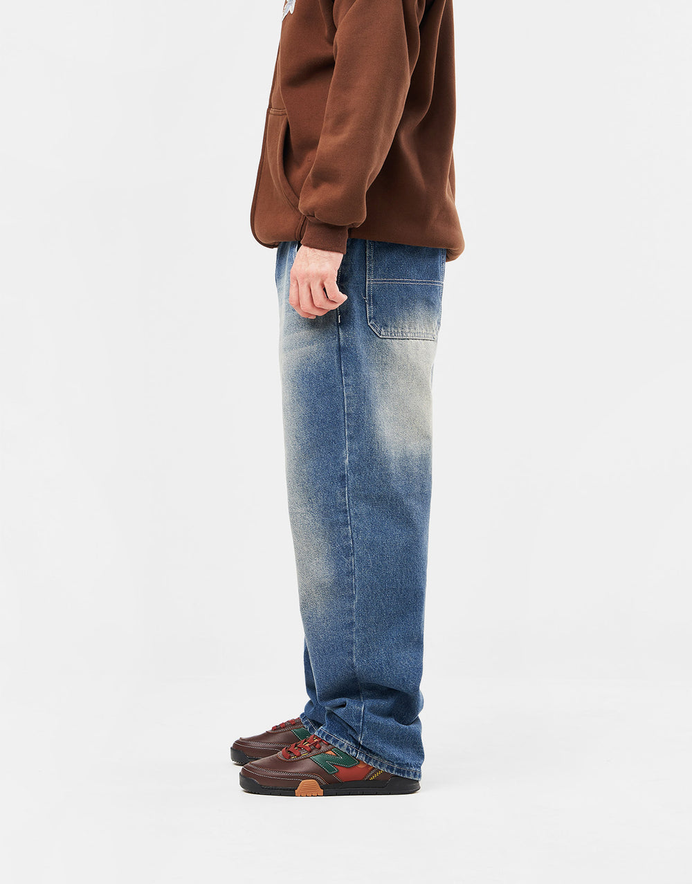 Butter Goods Alpine Denim Jeans Distressed - Faded Blue