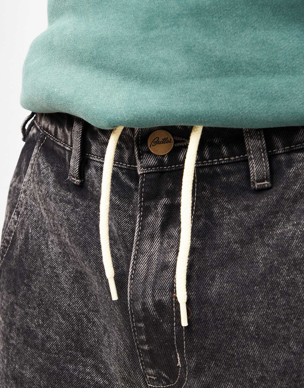 Butter Goods Alpine Denim Jeans Distressed - Black