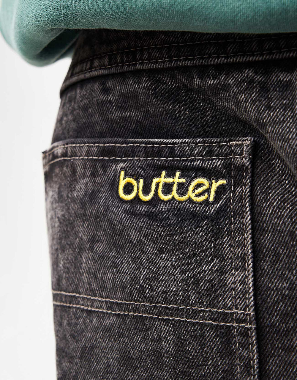 Butter Goods Alpine Denim Jeans Distressed - Black