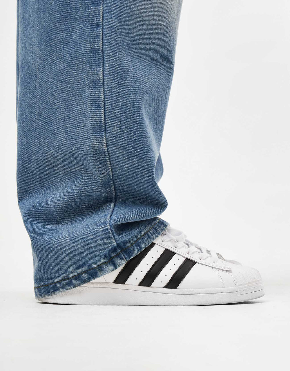 Butter Goods Warped Denim Jeans - Washed Mid Blue