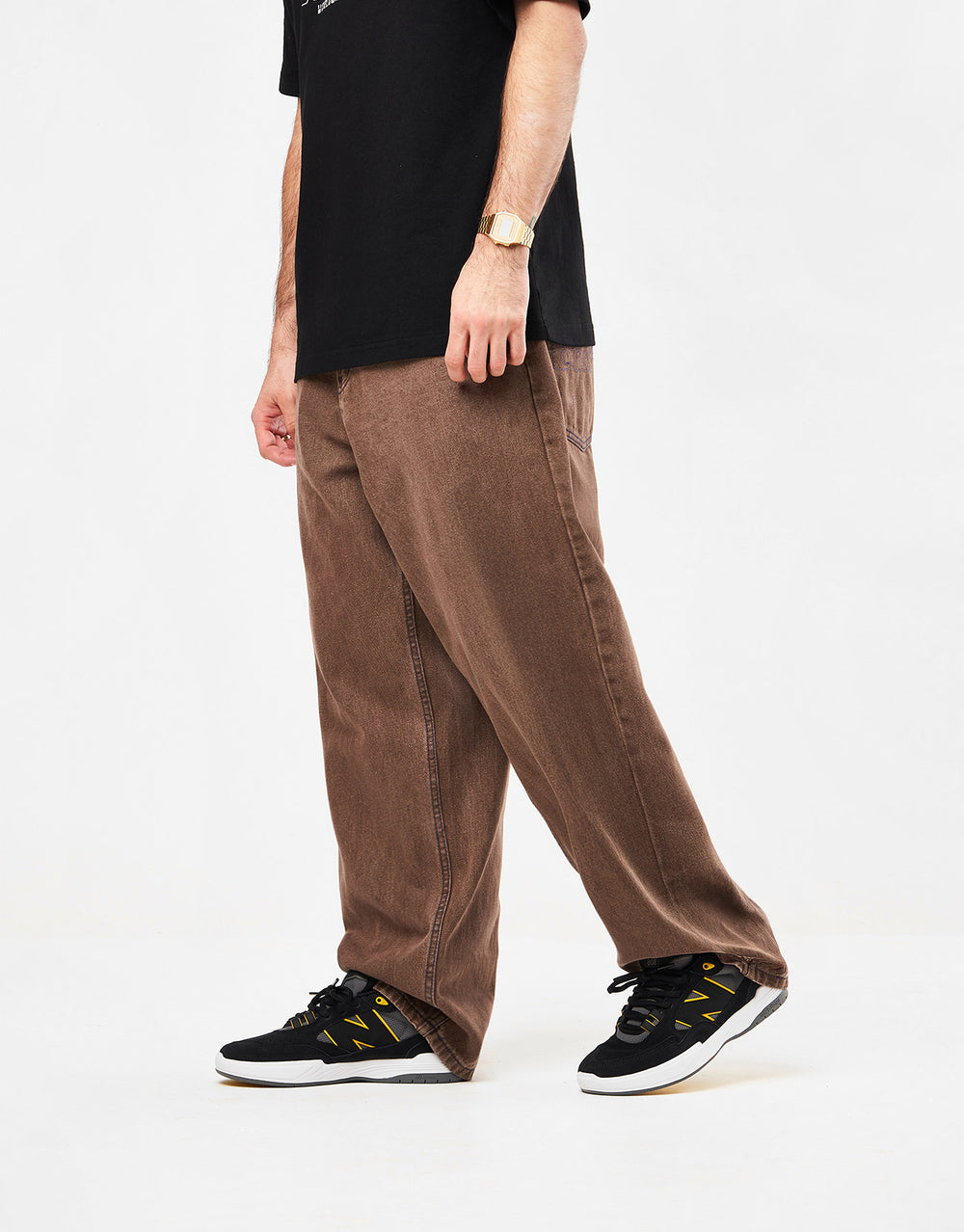 Butter Goods Warped Denim Jeans - Washed Brown