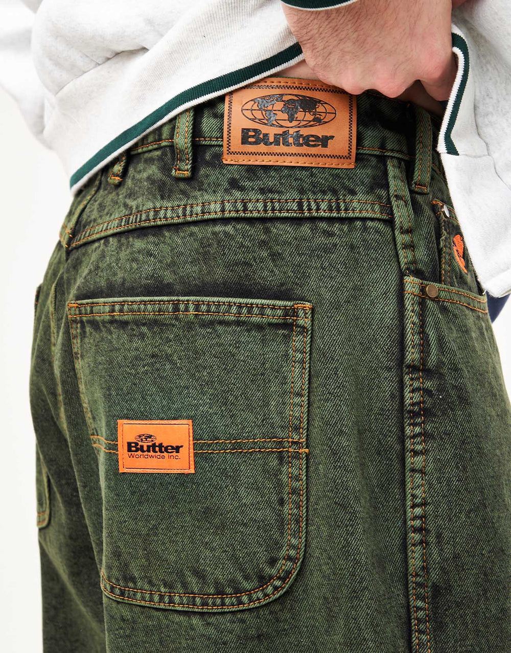 Butter Goods Santosuosso Denim Jeans - Dark Green