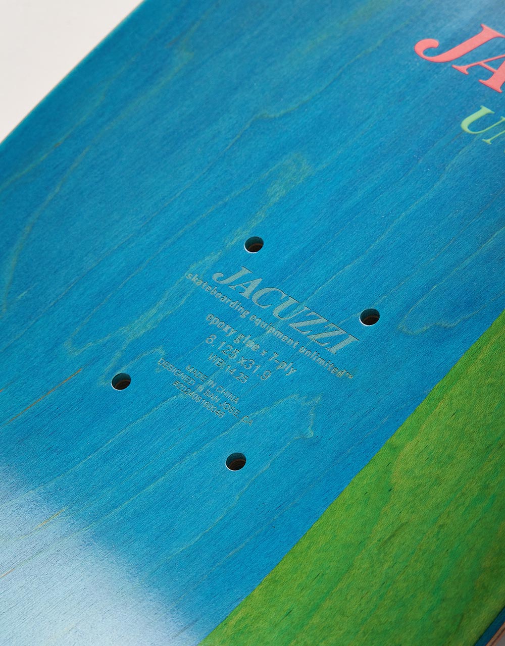 Jacuzzi Unlimited Berry Smoke EX7 Skateboard Deck - 8.175"