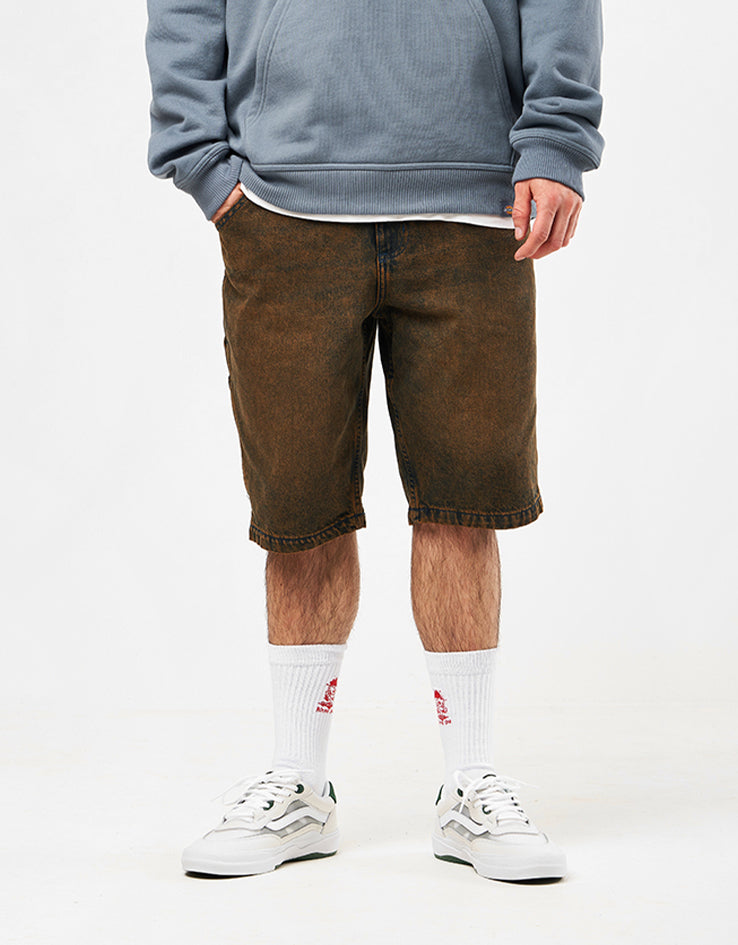 Dickies Garyville Denim Shorts - Indigo Brown Tinted