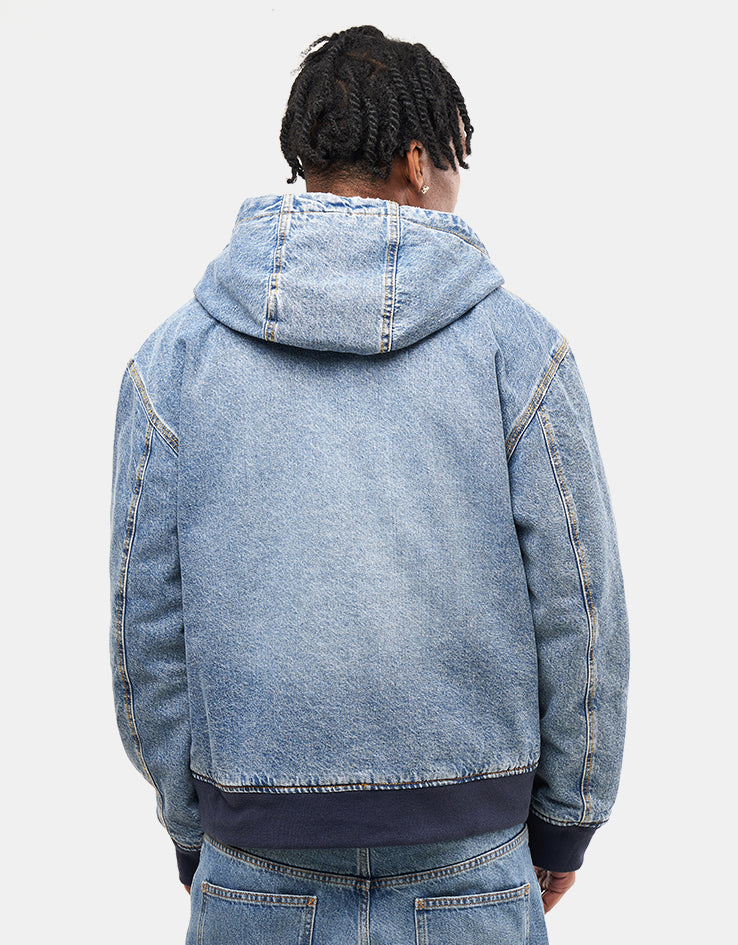Dickies Hooded Denim Jacket - Rinsed Blue/Fade