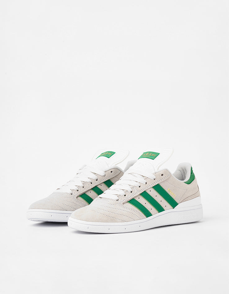 adidas Busenitz Skate Shoes - Crystal White/Crystal White/Gold Metallic