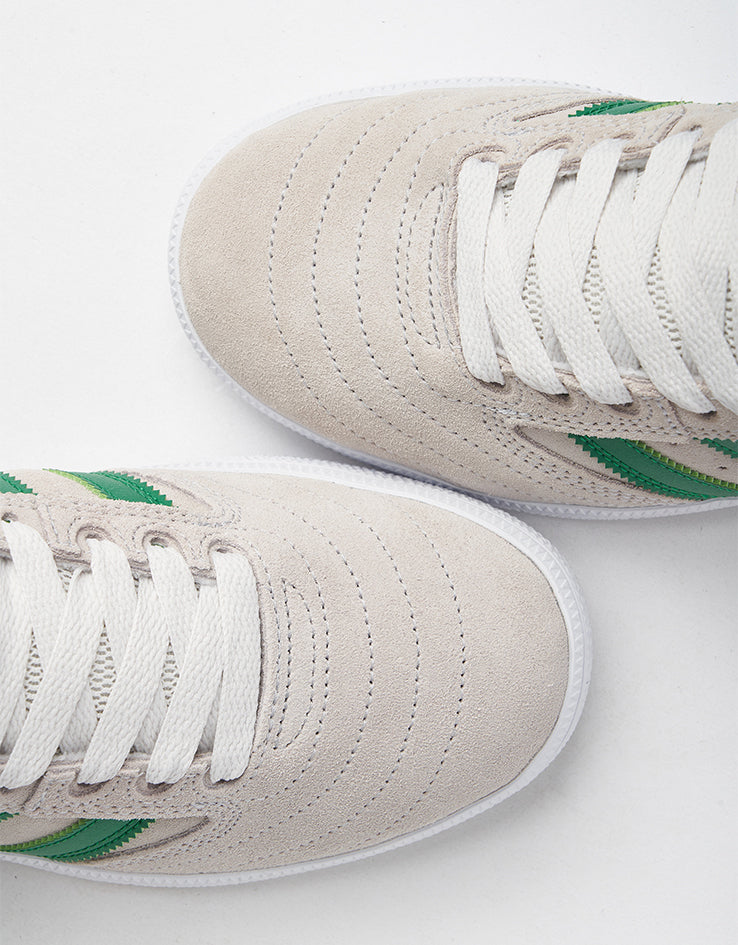 adidas Busenitz Skate Shoes - Crystal White/Crystal White/Gold Metallic