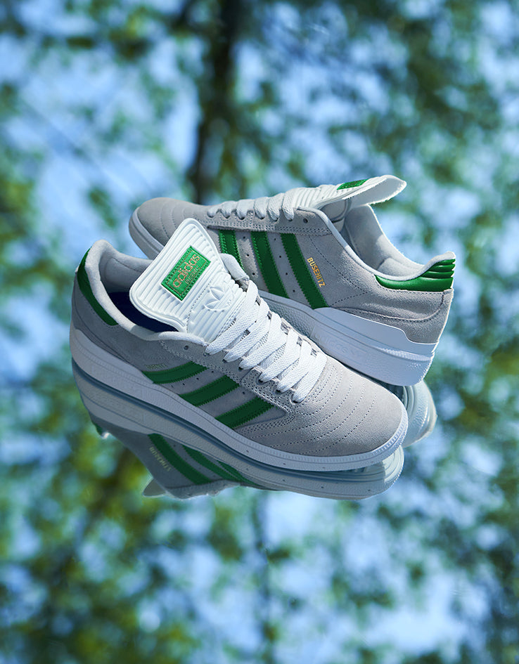 adidas Busenitz Skate Shoes - Crystal White/Crystal White/Gold Metallic