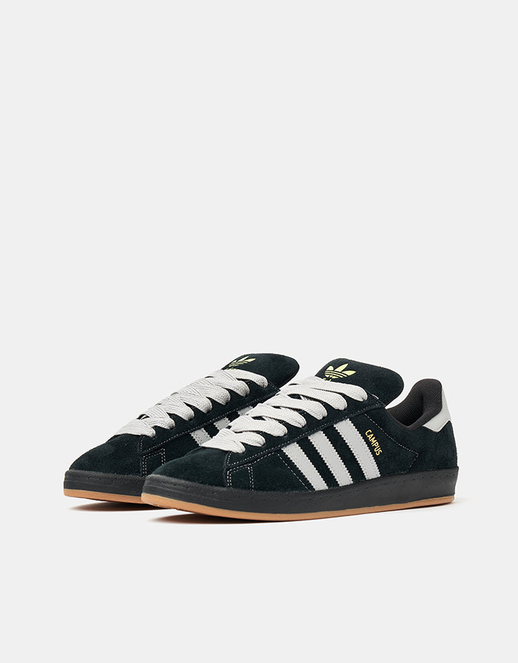 adidas Campus ADV Skate Shoes - Core Black/Grey/Gold Metallic