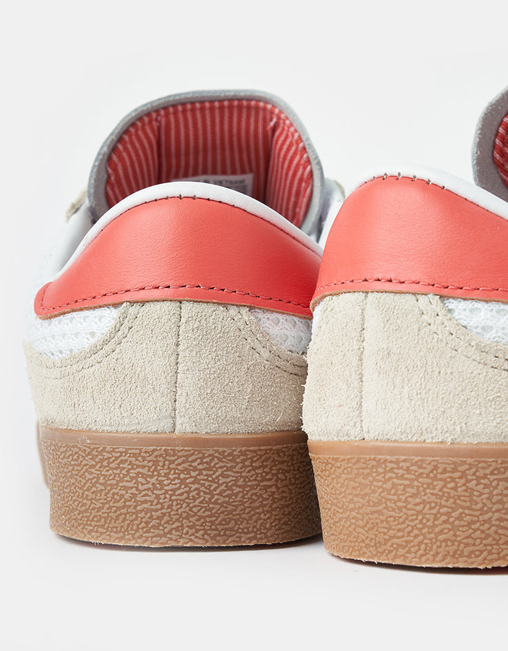 adidas Puig Indoor Skate Shoes - Wonder White/White/Gum