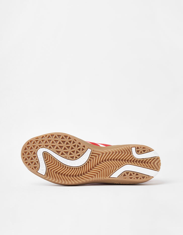 adidas Puig Samba Skate Shoes - White/Better Scarlet/Gum