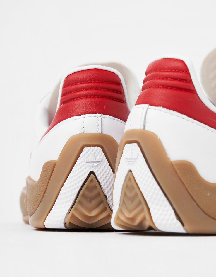 adidas Puig Samba Skate Shoes - White/Better Scarlet/Gum