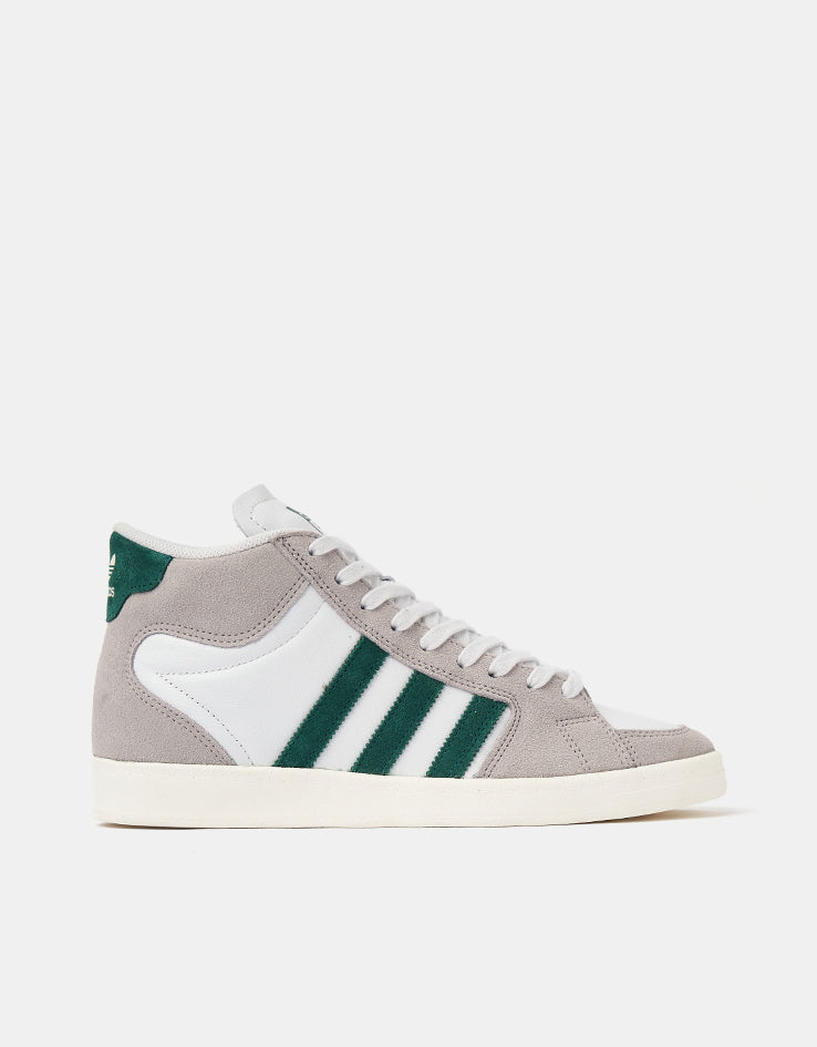 adidas Superskate Skate Shoes - Clear Granite/Collegiate Green/Crystal White