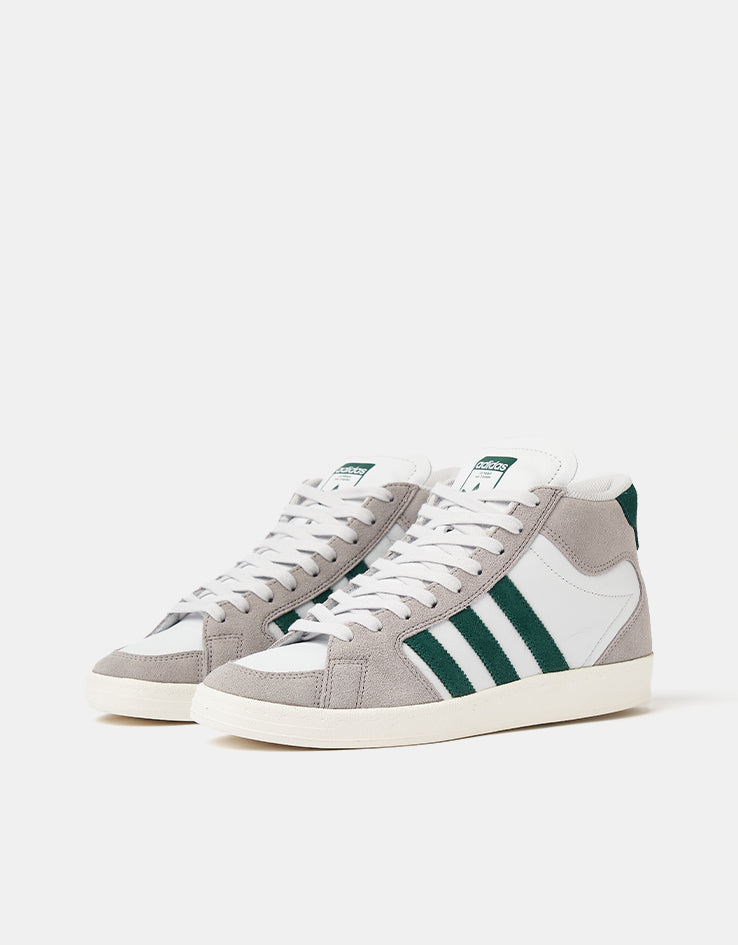 adidas Superskate Skate Shoes - Clear Granite/Collegiate Green/Crystal White