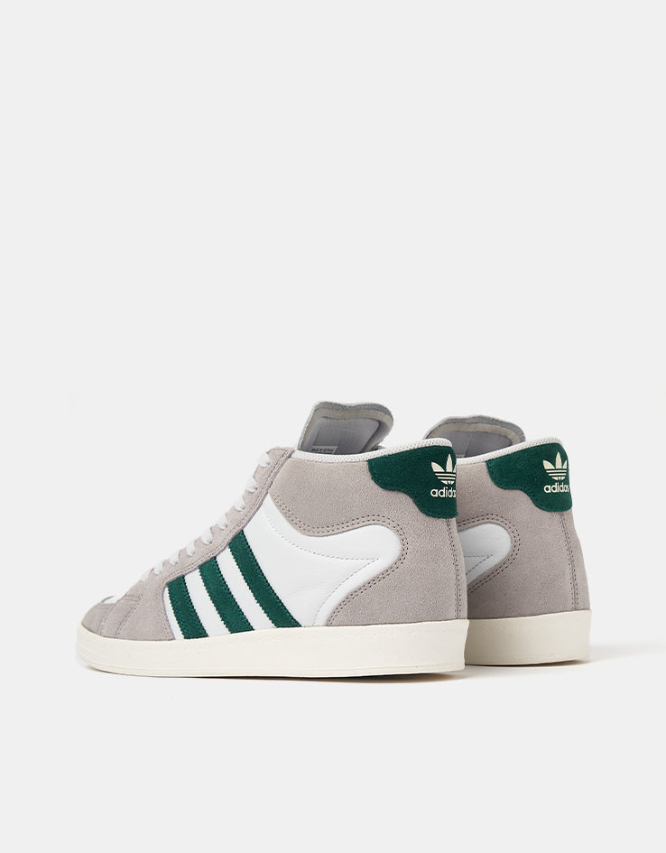 adidas Superskate Skate Shoes - Clear Granite/Collegiate Green/Crystal White