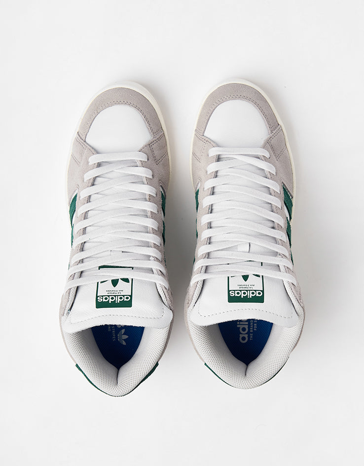 adidas Superskate Skate Shoes - Clear Granite/Collegiate Green/Crystal White