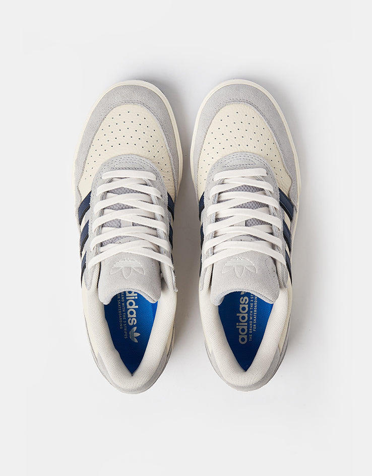 adidas Tyshawn II Skate Shoes - Grey/Collegiate Navy/Chalk White