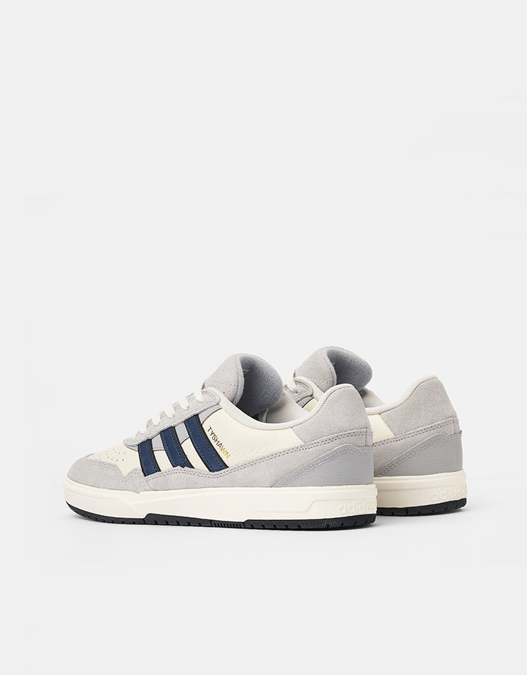 adidas Tyshawn II Skate Shoes - Grey/Collegiate Navy/Chalk White