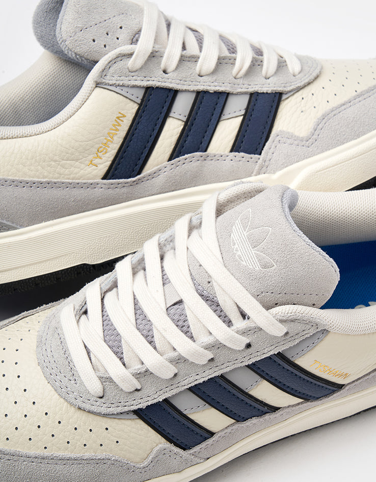 adidas Tyshawn II Skate Shoes - Grey/Collegiate Navy/Chalk White