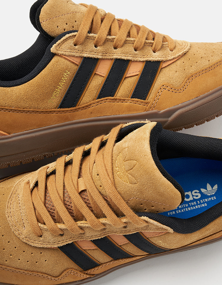 adidas Tyshawn II Skate Shoes - Mesa/Core Black/Gum