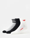 adidas x Tyshawn Socks - White/Grey Heather/Black