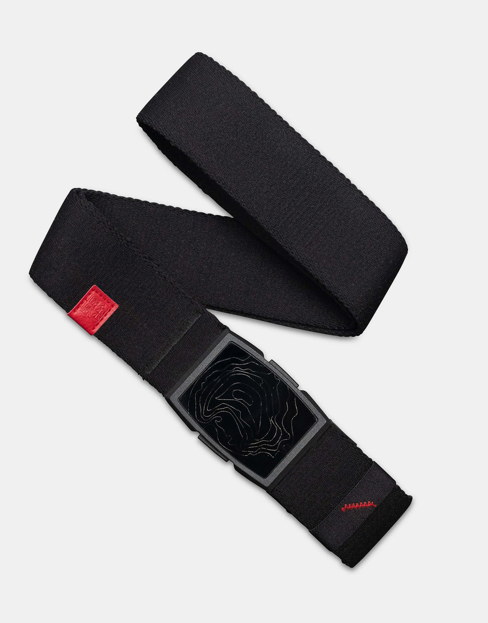 Arcade x Jimmy Chin Topo Adventure Series Web Belt - Black/Red