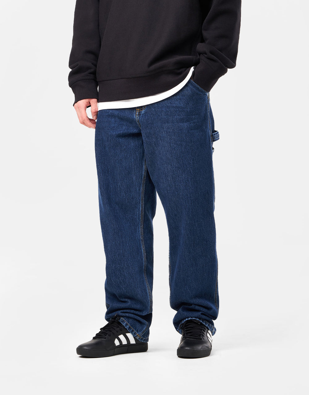 Carhartt WIP Single Knee Pant - Blue Heart (Stone Washed)