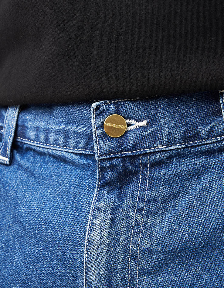 Carhartt WIP Simple Shorts - Blue (Stone Washed)